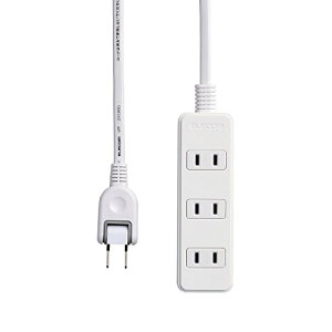 �G���R��(ELECOM) �d���^�b�v �z�����₷��180°�X�C���O�v���O 4�� 3m �z���C�g T-S02-2430WH ��������