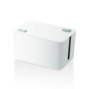 ELECOM �P�[�u�����[�{�b�N�X 4���d���^�b�v���[ �z���C�g EKC-BOX002WH ��������