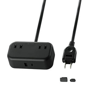 �G���R��(ELECOM) �d���^�b�v USB�^�b�v 1m [ USB-C 1�|�[�g / USB-A 1�|�[�g / �R���Z���g2�� ] �� ��������
