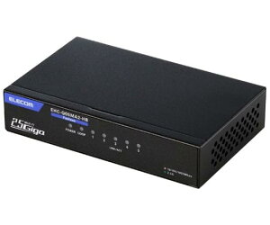 �G���R�� Giga�Ή��X�C�b�`���OHub 5�|�[�g 2.5G ����➑� �d���O�t���f�� �u���b�N EHC-Q05MA2-HB ��������