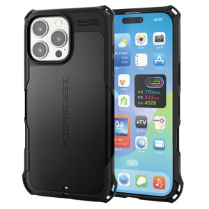 �G���R�� iPhone 16 Pro Max �P�[�X �N���A �ϏՌ� �Ռ��z�� ZEROSHOCK [�t�B�����t��] ���C�����X�[�d�Ή� ��������