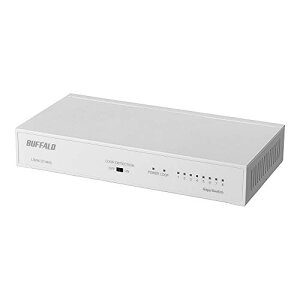 �o�b�t�@���[ BUFFALO Giga�Ή� ����➑� �d������ 8�|�[�g LSW6-GT-8NS/NWH �z���C�g �X�C�b�`���O�n�u �� ��������