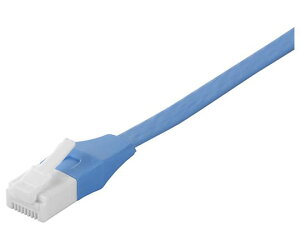 BUFFALO Cat6A �c���̐܂�Ȃ�LAN�P�[�u�� �t���b�g �X�g���[�g 15m �u���[ BSLS6AFU150BL ��������