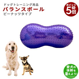 【楽天スーパーSALE×全品さらにポイント5倍！ 6/4 20:00 〜 6/11 01:59まで】バランスボール 犬 ペット ピーナッツ型 ドッグバランスボール 小型犬 中型犬 大型犬 体幹トレーニング ピーナッツバランスボール 90cm