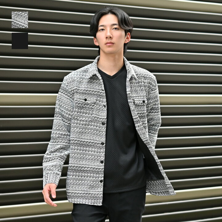 楽天市場】シャツジャケット メンズ ツイードジャケット ワーク  