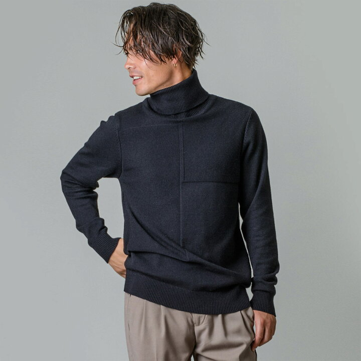 楽天市場 ニット メンズ 秋 セーター タートルネック 無地 ホワイト オレンジ ブラック 白 黒 M L Xl Ll 2l Regievo レジエボ Hk エイチケー Select Shop Hk エイチケー