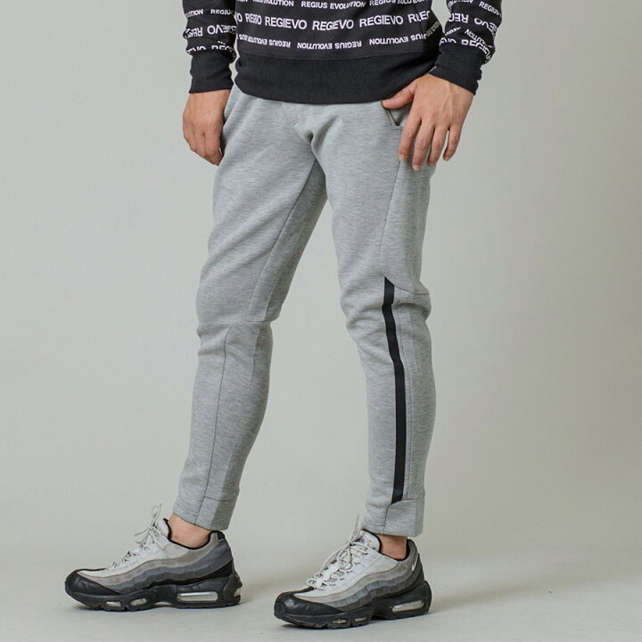 楽天市場 スウェットパンツ ジョガーパンツ メンズ スポーツ スリム グレー ブラック 黒 S M L Xl 2l Ll 29 30 31 32 ライン イージー ストレッチ 春夏 秋冬 Regievo レジエボ Hk エイチケー Select Shop Hk エイチケー