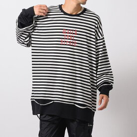 フェイクレイヤードロングスリーブTシャツ メンズ ビッグシルエット オーバーサイズ ストリート系 韓国ファッション 韓国系 RE730 セブンサーティー