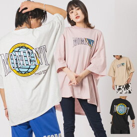 MOMENTサガラ刺繍モンスターシルエットTシャツ メンズ ビッグシルエット オーバーサイズ ストリート系 韓国ファッション 韓国系 RE730 セブンサーティー