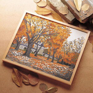 手芸・クラフト・生地 関連 ししゅうキット 7108(オフホワイト) 四季彩の詩 秋深まる オススメ 送料無料