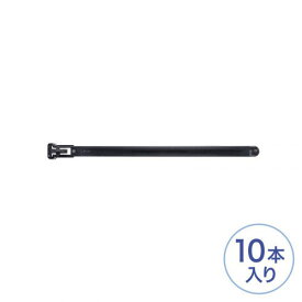 パソコン周辺機器 【10個セット】 サンワサプライ ケーブルタイ(ワイド) CA-614NX10 おしゃれ