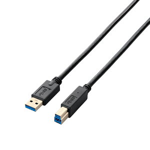 ֗ObY ACfBAi GR USB3.0P[u/A-B^Cv/X^_[h/0.5m/ubN USB3-AB05BK lC ȑ 