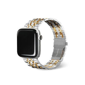 アイデア 便利 グッズ EGARDEN SOLID METAL BAND for Apple Watch 41/40/38mm Apple Watch用バンド シルバー&ゴールド EGD24668AW お得 な全国一律 送料無料