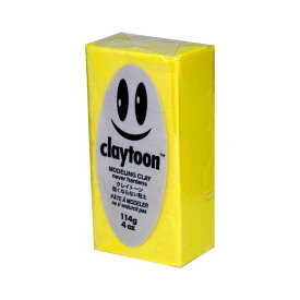 かわいい 雑貨 おしゃれ MODELING CLAY(モデリングクレイ)　claytoon(クレイトーン)　カラー油粘土　イエロー　1/4bar(1/4Pound)　6個セット お得 な 送料無料 人気