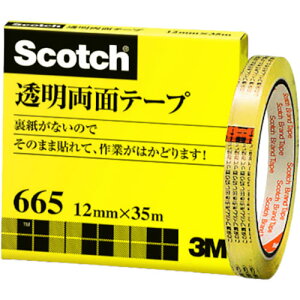 Օi֘A 3M Scotch XRb` ʃe[v 12mm×35m 3M-665-3-12 IXX 