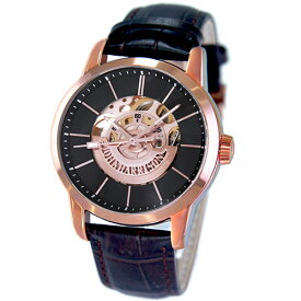 腕時計関連 J.HARRISON フロントローター 自動巻き スケルトン時計 ピンクゴールド JH-1946PB オススメ