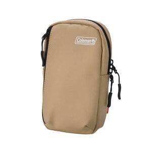アウトドアブランド Coleman コールマン ライセンスモデル ショルダーポーチ。日常生活でのスマートフォン、イヤホン、財布、鍵、化粧品やコンパクトカメラ、アクションカメラなど様々な