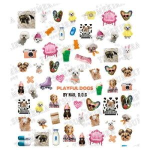 TSUMEKIRA(cL) lCV[ DOG×DAISY vf[X2 PLAYFUL DOGS NN-DXD-102 N e  | ֘AP tFCX ^I  ⏕ s ϐ RX n ϕi Xv[ et  