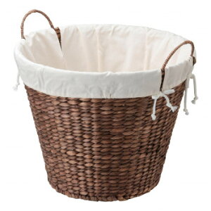 ウォーターヒヤシンスバスケット 布付き 64-16 掃除 洗濯 クリーニング ランドリー 浴室 キッチン 台所 用品| 関連単語 洗濯ばさみ ハンガー 叩き 石鹸 ふとん 部屋 干し 桶 石鹸 ケース 洗面