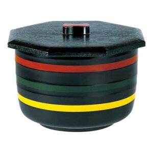 福井クラフト 八角ロクロ目飯器大)三色ライン(内朱) 39860490 食器 | 関連単語 大皿 モダン 食洗機対応 ギフト 割れにくい 茶碗 セット 北欧 洋食器 小鉢 丸皿 来客用 軽量 陶器 和風 おしゃれ