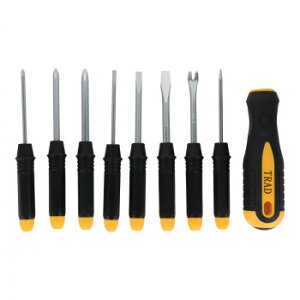 TRAD 8IN1ドライバーセット TDS-81 823305 工具 アクセサリー DIY | 関連単語 塗装 ハケ ローラー スプレー缶 ペンキ 缶 バケツ マスキング ペイント 着色 うすめ液 ラッカー 塗料 壁紙 補修 修理