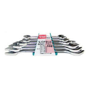 trad 6pcスパナセット 8-23 315881 工具 DIY 大工 作業 道具 職人 工房 製作 | 関連単語 木工工具 電動ノコ 木材加工 木槌 トンカチ 金づち 鉋 鑿 鉄鋸 鋸台 工房用工具 金属やすり ヤスリ 仕上げ