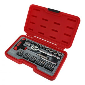 H&H ソケットレンチセット 1/4 H-2032 820081 工具 DIY 大工 作業 道具 職人 工房 製作 | 関連単語 木工工具 電動ノコ 木材加工 木槌 トンカチ 金づち 鉋 鑿 鉄鋸 鋸台 工房用工具 金属やすり