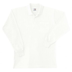 桑和 0020 長袖ポロシャツ(胸ポケット付き) LLサイズ ホワイト(0) スポーツ アウトドア 野外 屋外 BBQ | 関連単語 エプロン おしゃれ アイデア商品 ハンカチ 小学生 キッズ 靴 シ ューズ メンズ