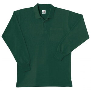 桑和 0020 長袖ポロシャツ(胸ポケット付き) Lサイズ グリーン(6) スポーツ アウトドア 冷感 涼しい 薄手 野外 屋外 BBQ | 関連単語 発表会 買い物 コスプレ ストール 運動会 子供 かわいい ケース