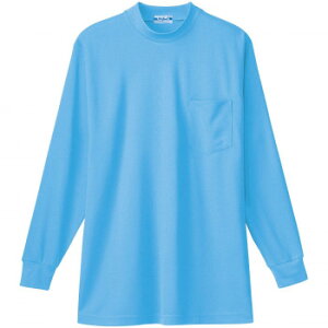 桑和 50128 長袖ローネックTシャツ(胸ポケット付き) 3Lサイズ サックス(209) SOWA スポーツ アウトドア 野外 屋外 BBQ | 関連単語 メンズ 男 レディース 女 スニーカー ラック 収納 ボックス ケース