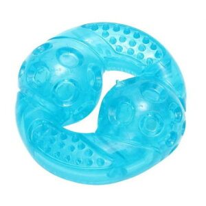 ルークラン ループ スクイーキー リング クリアブルー ペット用品 ペット 犬 猫 キャット ドック | 関連単語 小型犬 ペットおやつ 画期的 中型犬 猫用品 多機能 ゲージ シーツ 猫トイレ 飼育