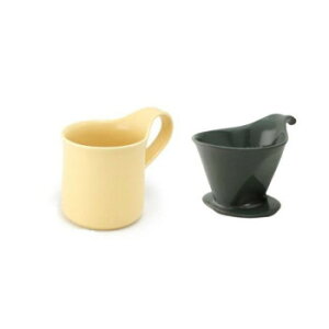 ZEROJAPAN(ゼロジャパン) ドリッパー&カフェマグセット SGY/BK DMZ-15 食器 | 関連単語 洋食器 青 小鉢 軽量 カップ 丸皿 電子レンジ対応 ギフト 割れにくい 陶器 パーティー 和風 大容量 セット ス