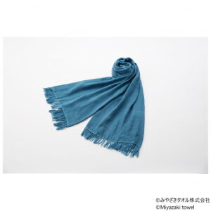 みやざきタオル 今治ショール スラブ 180cm×70cm No.1 瀬戸内ブルー タオル | 関連単語 吸水 柔らかい 厚手 薄手 ホテルタオル ガーゼタオル セット ギフト 綿 バスタオル フェイスタオル スポー