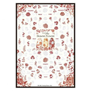 Sha-Nail Pro ʃlC lCV[ Drawing Flower(Red)/h[COt[ bh DFL-002
