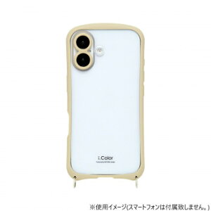 iPhone16専用背面型ケース i.Color Beige iP24-61-ICSH04 PC パソコン スマホ タブレット | 関連単語 周辺機器 メモリ Android ドライブ USB ストレージ フラッシュメモリー コンパクト モニター アーム 液晶