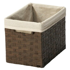 ちどり産業 ペーパー バスケット 布・ハンドル付 CH-41DBR 掃除 洗濯 クリーニング ランドリー 浴室 キッチン 台所 用品| 関連単語 除菌 消臭 かご ラック 一人暮らし 浴室 ブラシ お風呂 バス