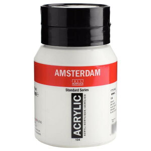 あると便利 日用品 AMSTERDAM アムステルダム アクリリックカラー500ml ジンクホワイト104 474870 おすすめ 送料無料