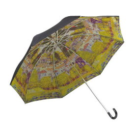 アイデア商品 面白い おすすめ ユーパワー 名画折りたたみ傘(晴雨兼用) クリムト「カソーネスガルダチャーチ」 AU-02503 人気 便利な お得な送料無料