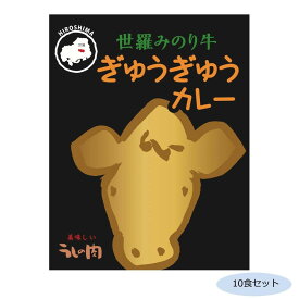 面白 便利なグッズ ご当地カレー 広島 世羅みのり牛ぎゅうぎゅうカレー 10食セット 送料無料 イベント 尊い 雑貨