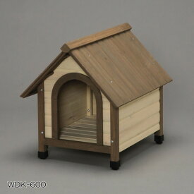 屋外用 ドッグハウス 木製 屋根は雨漏れ防止設計！750 ブラウン