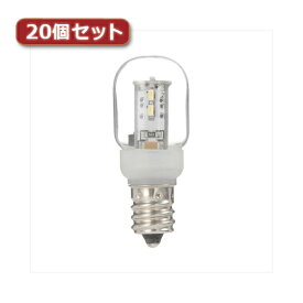 照明器具関連 ナツメ形LEDランプ電球色E12クリア20個セット LDT1LG20E12X20 オススメ 送料無料