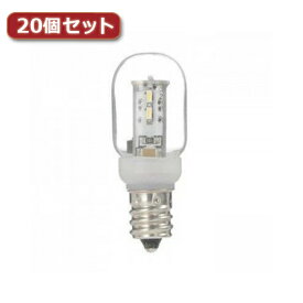電化製品関連 YAZAWA ナツメ形LEDランプ電球色E17クリア20個セット LDT1LG20E17X20 おすすめ 送料無料