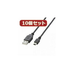 ACfBAObY ֗ ObY 10Zbg GR ^ubgPCpUSBP[u(A-mini-B) TB-M10BKX10 D]