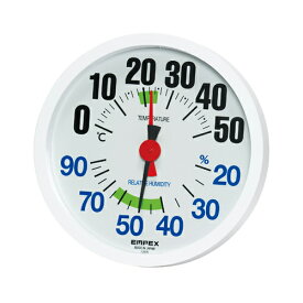 温湿度計 LUCIDO ルシード 大きな文字で見やすい温湿度計 壁掛け用 TM-2671 ホワイト 人気 商品 送料無料