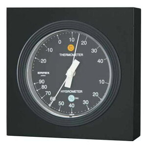 かわいい 雑貨 おしゃれ 温度・湿度計 MN-4822 ブラック 好評 おしゃれ