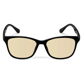 ブルーライトカット眼鏡 ブラウンレンズ ウェリントンフレーム ブラック G-BUB-W02BK 人気 商品 送料無料
