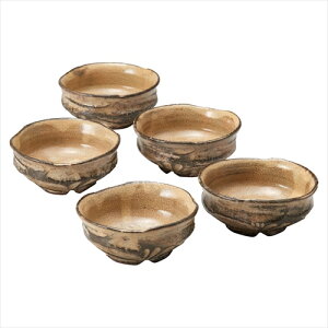萩焼作家「納冨尚子」の小鉢揃 萩焼作家「納冨尚子」の小鉢揃 女性ならではの繊細さの中にしのぎを入れることにより豪快さも持ち合わせるひと品です ※手作り品の為、色・柄・サイズが