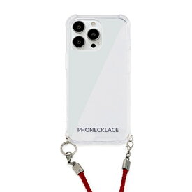 可愛い 雑貨 おしゃれ PHONECKLACE ロープショルダーストラップ付きクリアケース for iPhone 13 Pro ダークレッド PN21605i13PRD お得 な 送料無料 人気