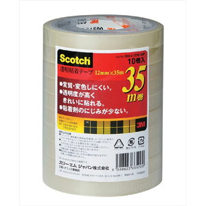 ItBXpi ֘A y10×5Zbgz 3M Scotch XRb` Se[v12mm×50m 3M-500-3-12-10PX5   