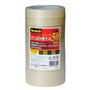 ItBXpi ֘A y10×5Zbgz 3M Scotch XRb` Se[v18mm×50m 10 3M-500-3-18-10PX5   